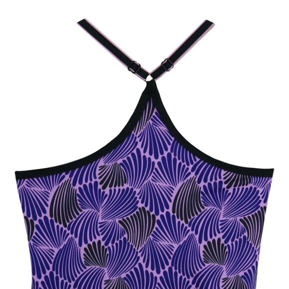 Champion Womens Racerback Top XS Purple & Black Patterned - Picture 5 of 6
